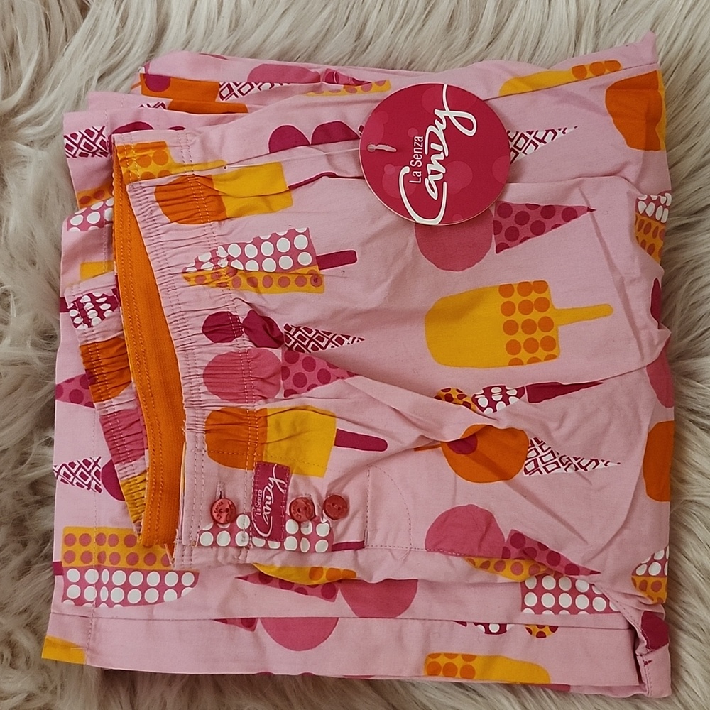 Y2K FIND!! NWT LA SENZA "CANDY" P.J. LOUNGE PANTS-XS